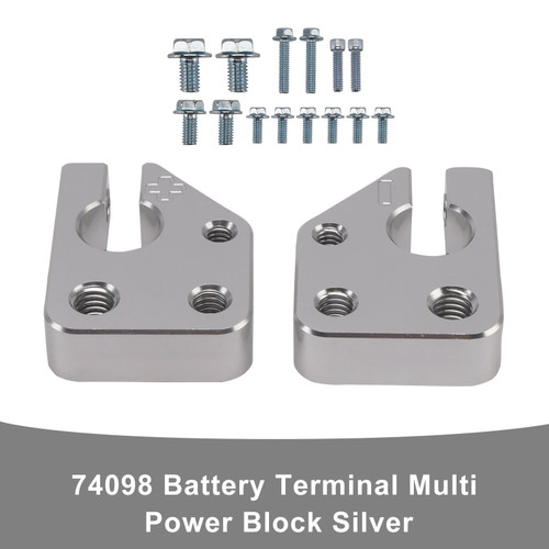74098 Battery Terminal Multi Power Block Silver