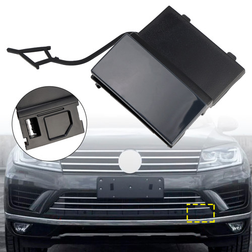 2014-2018 VW Touarge Car Front Left Bumper Tow Hook Eye Cover Cap 7P6807185A Generic