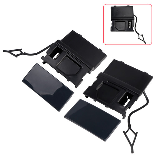 2014-2018 VW Touarge Car Front A Pair Bumper Tow Hook Eye Cover Cap 7P6807186A 7P6807185A Generic