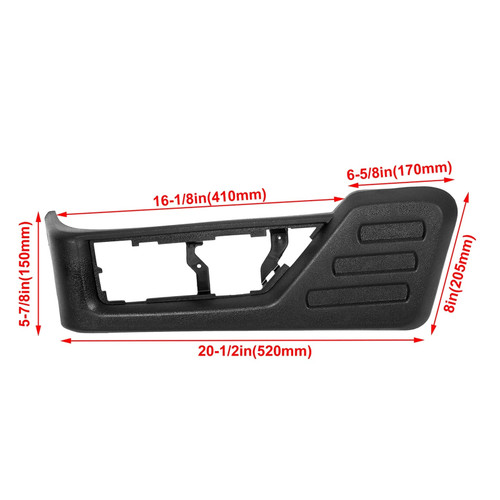 2008-2010 Ford F-250 F-350 F-450 F-550 Super Duty Driver Seat Panel Trim Black Cover 8C3Z2562187CB Generic