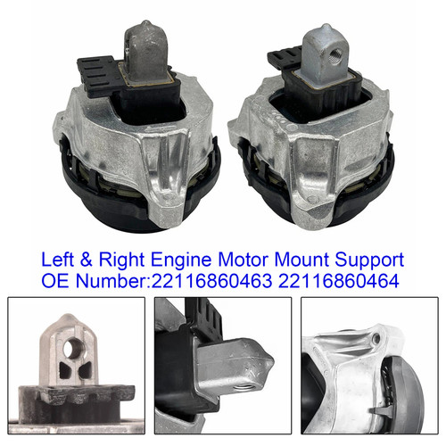 2019- BMW 8 Series Left & Right Engine Motor Mount Support 22116860463 22116860464 Generic