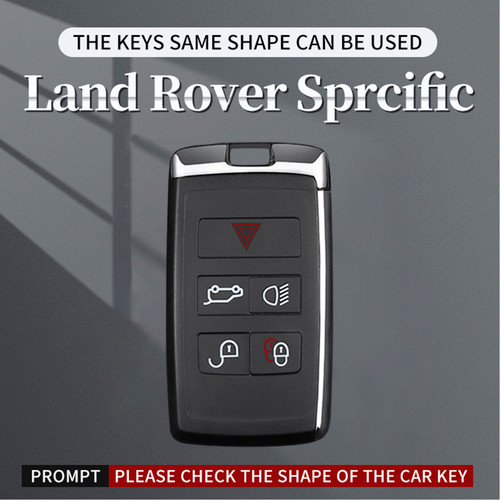 Land Rover Range Rover Sport Alloy Aluminum TPU Soft Film Car Key Black Case Cover Generic