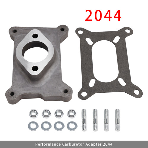 2044 One Natural Aluminum Performance Carburetor Adapter 2044