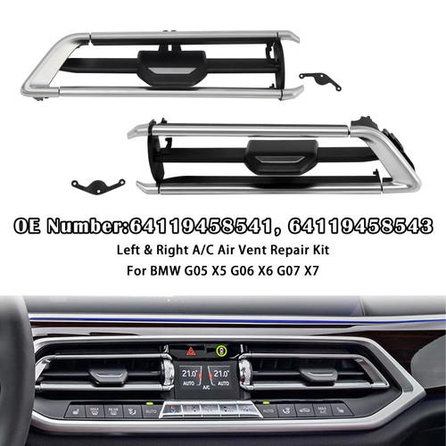 2019-2021 BMW G05 G06 G07 X5 X6 X7 Left+Right A/C Air Vent Repair Kit 64119458541 64119458543 Generic