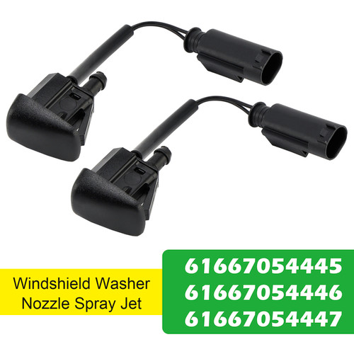 BMW E63 E64 645Ci 650i 2pcs Windshield Washer Nozzle Spray Jet 61667054445 Generic