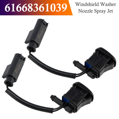 1996-2003 BMW 5 E39 525i 528i 530i 540i M5 2pcs Windshield Washer Nozzle Spray Jet 61668361039 Generic