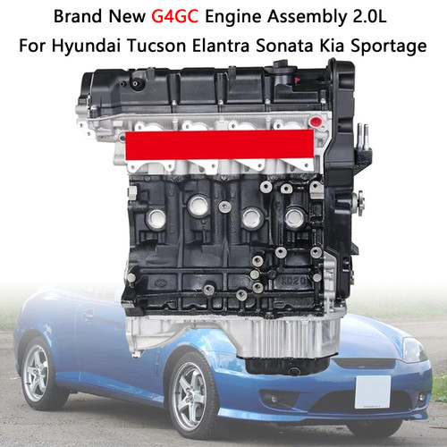 2002-2011 Hyundai Tucson Elantra Sonata Kia Sportage G4GC Engine Assembly 2.0L Generic