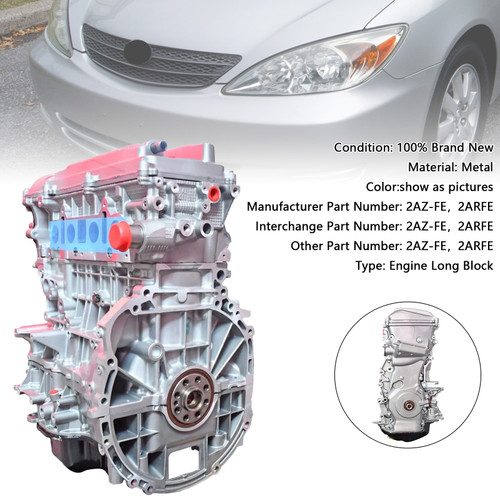 2002-2009 Toyota Camry 2AZ-FE 2ARFE Engine Motor Assembly 2.4L Generic