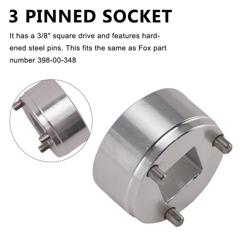 Fork Socket Tool for Fox CTD 3 pin Inner piston removal-- like 398-00-348