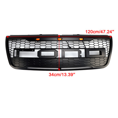 2012-2015 Ford Explorer Front Upper Bumper Front Upper Bumper Grille with Light Grey Generic