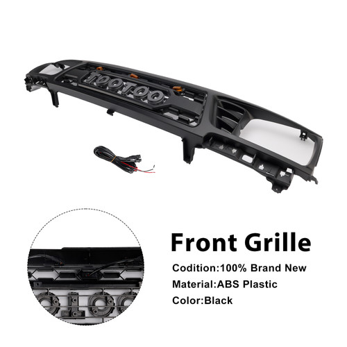 1995-1997 Toyota Tacoma With LED Light Honeycomb Front Bumper Grille Black Generic