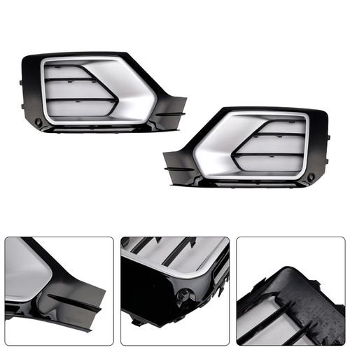 2016-2020 Audi Q2 2PCS Front Bumper Grille Fog Lamp Grille 81A807681G Generic