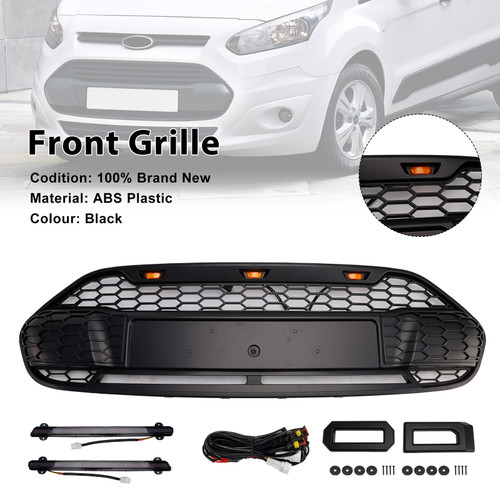 2014-2018 Ford Transit Connect Front Bumper Grille Black Generic