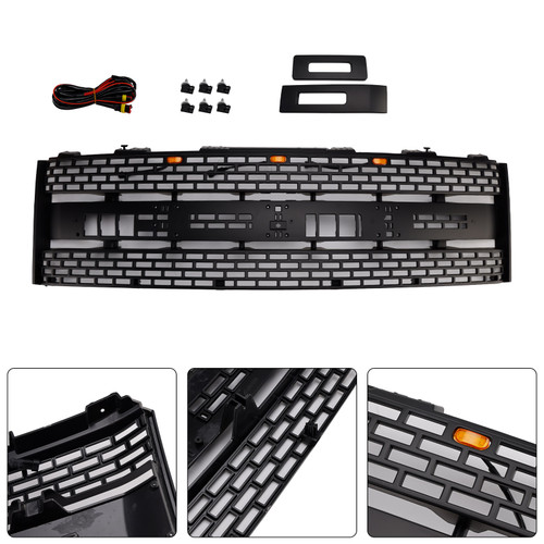 2010-2014 Ford F150 RAPTOR Front Bumper Grille CL3Z8200DA Black Generic