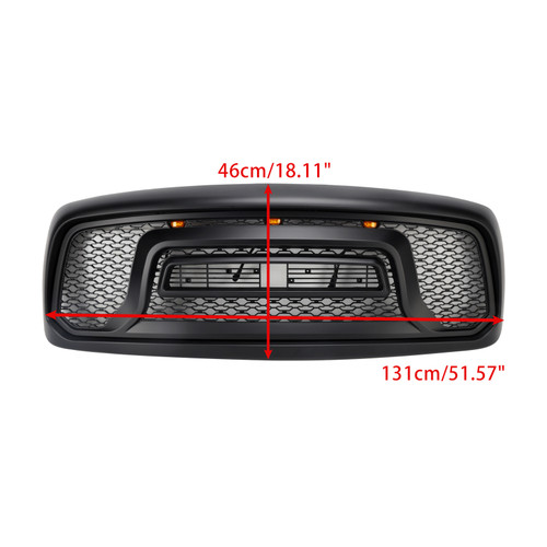 2002-2005 Dodge RAM 1500 2500 3500 Front Bumper Grille Rebel Style Generic