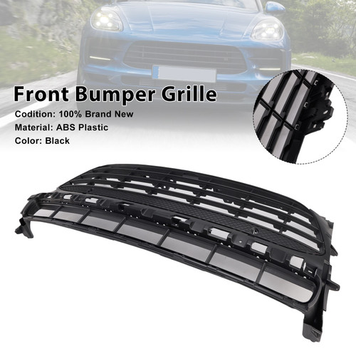 2019-2021 Porsche Macan Front Bumper Grille Black Generic