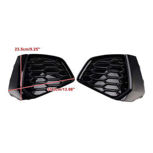 2021-2023 Audi A3 S-line S3 Front Honeycomb Fog Light Grille Black Generic