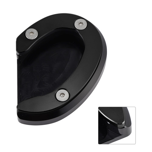 Kickstand Enlarge Plate Pad fit for Bonneville Bobber T100 T120 18-20 Black
