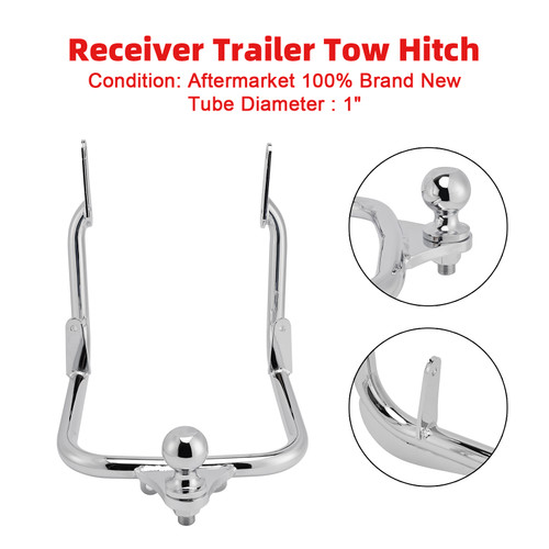 2009-2023 Harley Receiver Trailer Tow Hitch Sliver Generic