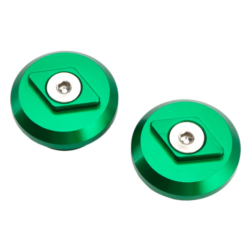 2024-2025 Kawasaki Z EX 500 Ninja Aluminum Frame Plugs Left and Right Green Generic
