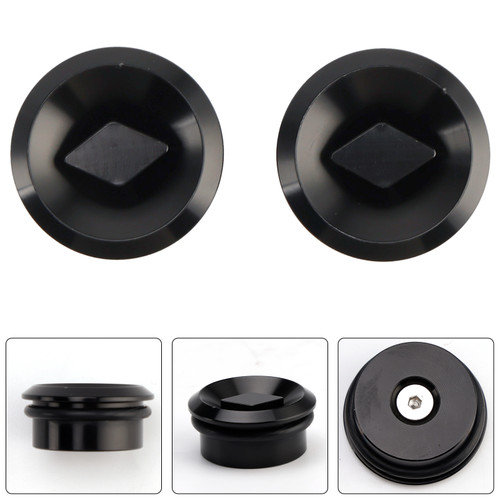 Honda CB150R/ CB250R/ CB300R Aluminum Frame Plugs Left and Right Black Generic