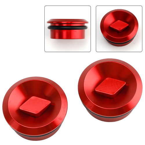 Honda CB150R/ CB250R/ CB300R Aluminum Frame Plugs Left and Right Red Generic