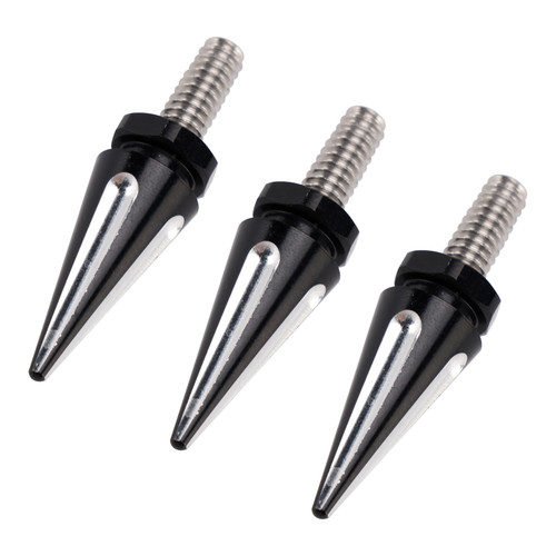 3 Spiked Windshield Bolts For Street Glide FLHX Electra Glide FLHT 96-13 Black