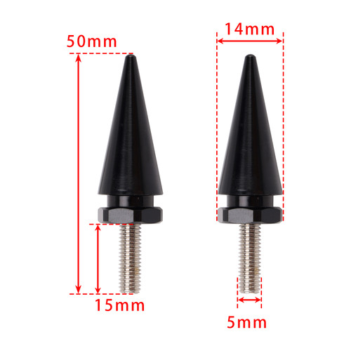 2015-2025 Touring Road Glide FLTR 4 Pack BLACK Spike Windshield Fairing Mounting Bolts Generic