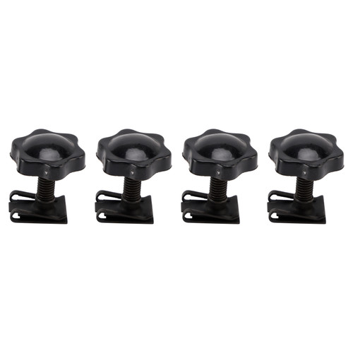 1993-2018 Touring 4 Pack Saddlebag Lock Mounting Theft Deterrent Bolt Screws Black Generic
