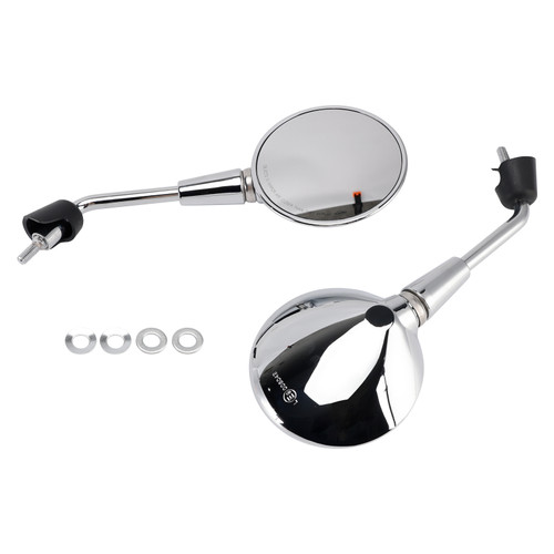 2014-2022 Vespa Sprint i.e. 3V Rearview Mirrors Left and Right M8 Shorty Chrome Generic