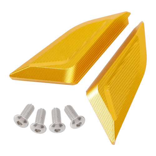 2018-2024 Ducati Panigale V2 V4 CNC Racing Mirror Block Off Blanking Plates Gold Generic