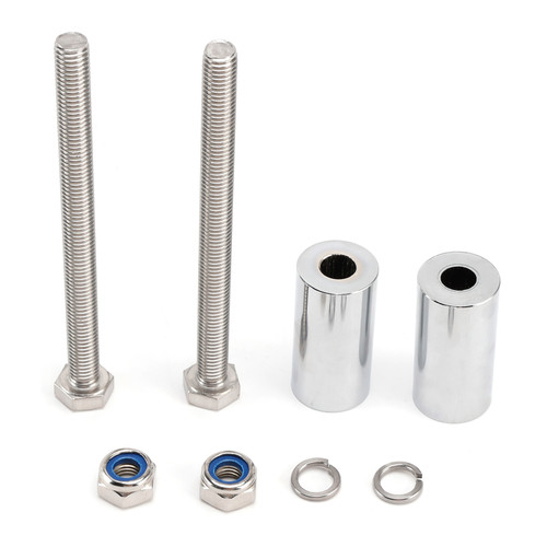 1987-2021 Kawasaki Vulcan 800 900 1500 Nomad 1600 2000 CNC 2" inch Handlebar Risers Silver Generic