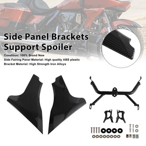 2023-2025 CVO 121 117 Road Glide FLTRXSE Side Panel Brackets Support Spoiler Carbon Generic