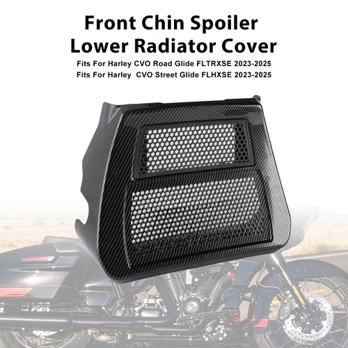2023-2025 Harley  CVO Street Glide Front Chin Spoiler Lower Radiator Cover Carbon Generic