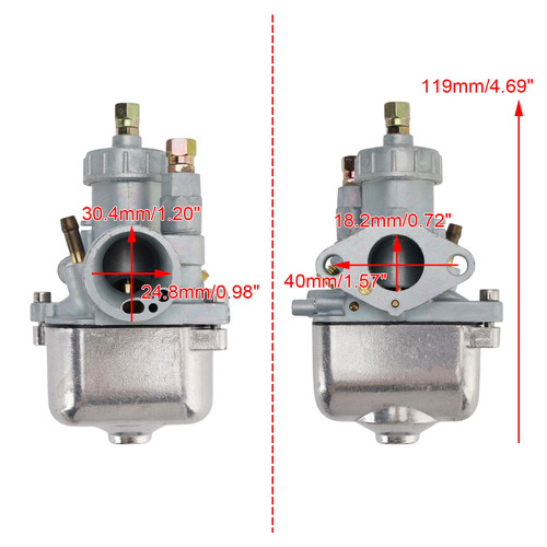 19mm Carburetor Carb for Simson S50 S51 S53 S60 S70 S80 S83 SR50 SR80 13149-00S