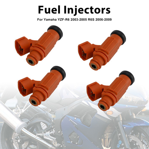 2003-2005 Yamaha YZF-R6 4PCS Fuel Injectors 5SL-13761-00-00 Generic
