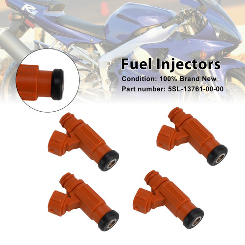 2006-2009 Yamaha R6S 4PCS Fuel Injectors 5SL-13761-00-00 Generic