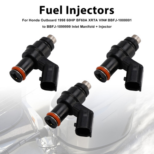 Honda Outboard 3PCS Fuel Injectors 16450-ZZ3-003 Generic