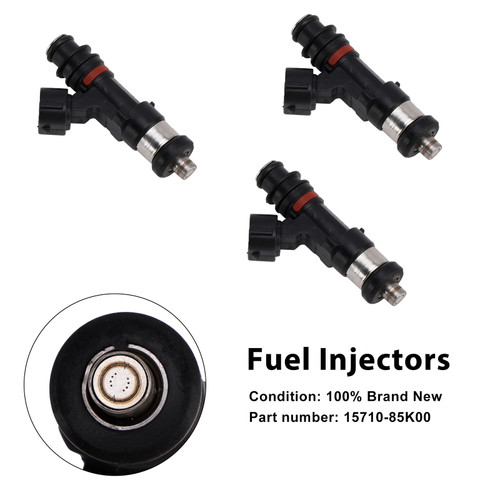 2010-2024 Suzuki Outboard 40HP 50HP 60HP 3PCS Fuel Injectors 15710-85K00 Generic