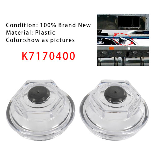 2PCS Oil Bath Dust Caps K71-704-00 For Dexter 9k 10K 8-415 430  3.5" Threads Trailer Axle Plastic Cover 21-88 Oil Caps