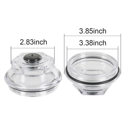 2PCS Oil Bath Dust Caps K71-704-00 For Dexter 9k 10K 8-415 430  3.5" Threads Trailer Axle Plastic Cover 21-88 Oil Caps