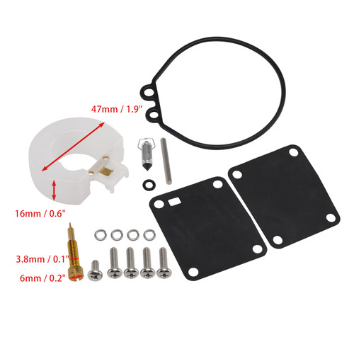 Carburetor Carb Rebuild Kit for Yamaha 6hp 8hp Nissan 5hp 8hp 11502M 369-871221