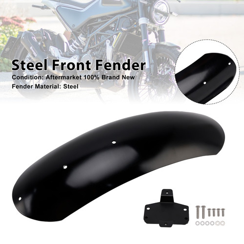 2019-2023 Husqvarna Svartpilen 125 250 401 Steel Front Fender Mudguard Black Generic