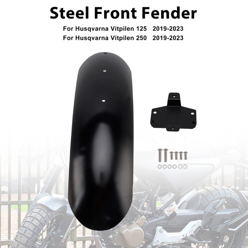 2019-2023 Husqvarna Svartpilen 125 250 401 Steel Front Fender Mudguard Black Generic