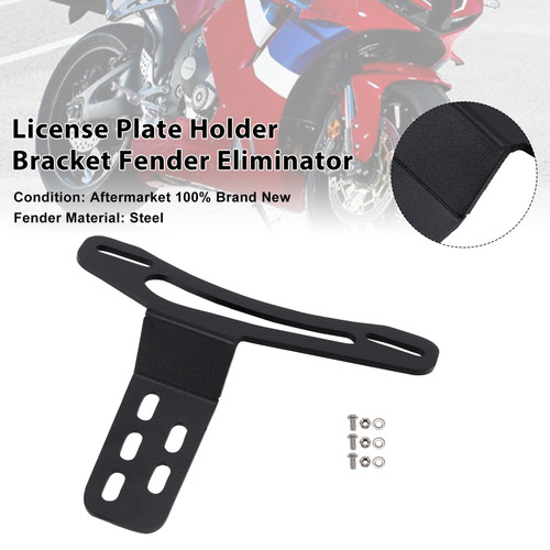 2003-2025 HONDA CBR600RR License Plate Holder Bracket Fender Eliminator Black Generic