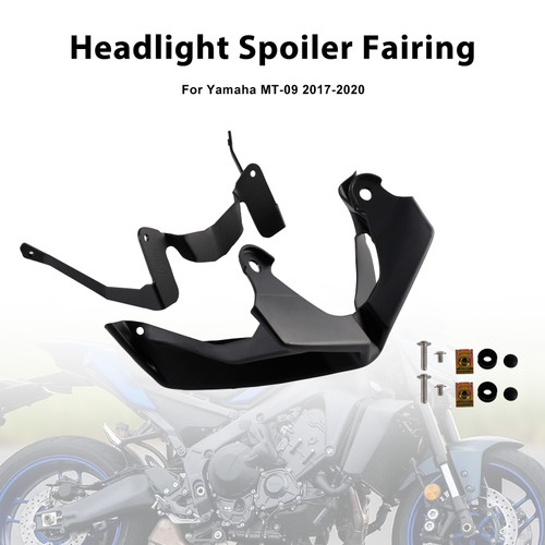 2017-2020 Yamaha MT-09 Headlight Spoiler Fairing Black Generic