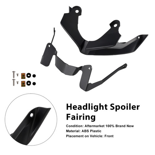 2017-2020 Yamaha MT-09 Headlight Spoiler Fairing Black Generic