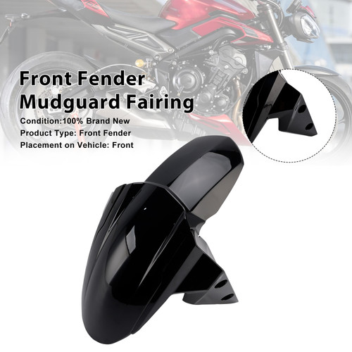 2020-2025 Triumph Street Triple 765 R/RS Front Fender Mudguard Fairing Black Generic