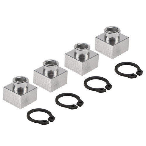 4X Snowmobile Trailer Insert Nut & Snap Ring Kit 04414 03400 For Triton Xt & Lt