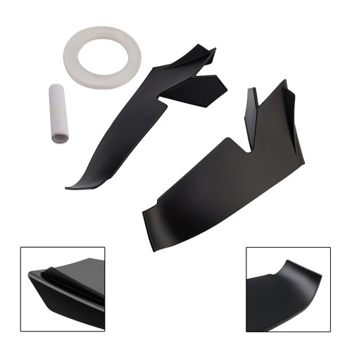 2021-2024 Aprilia RSV4 Front Spoiler Wind Winglets Black Generic